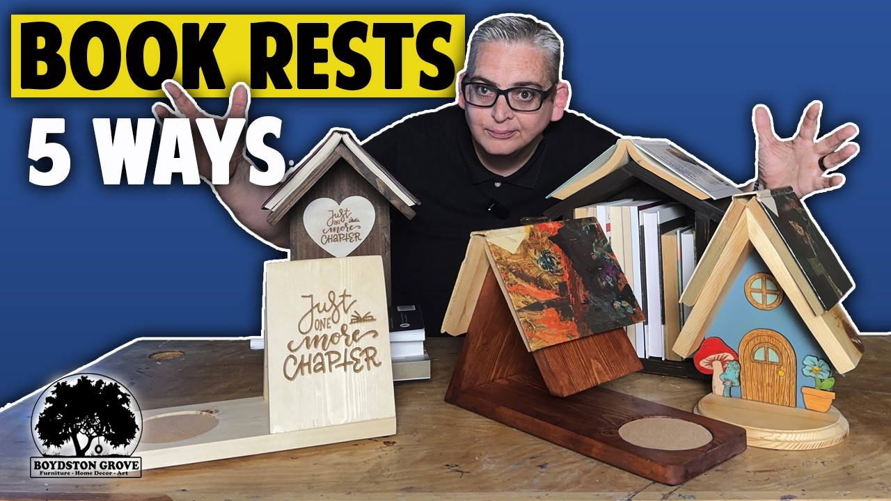 Making Book Rests 5 Different Ways! Easy Woodworking Projects