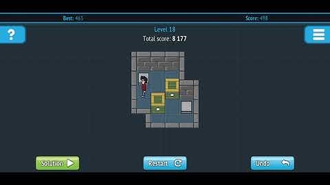 Push the Box (Sokoban) level 18