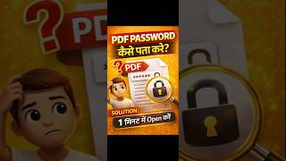 pdf password remover | pdf password kaise pata kare #pdf #pdfpassword
