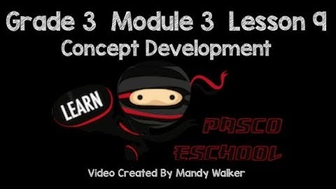 Grade 3 Module 3 Lesson 9 Concept Development