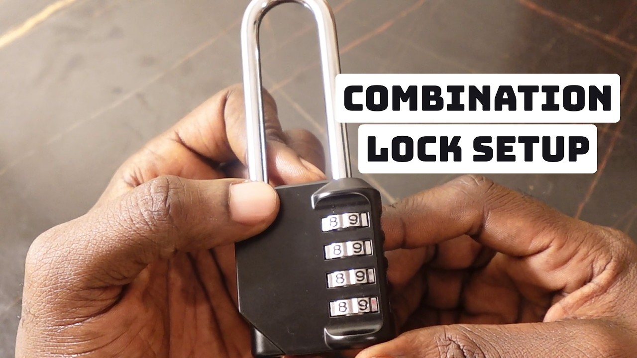 How to Use a Disecu Combination Lock - YouTube