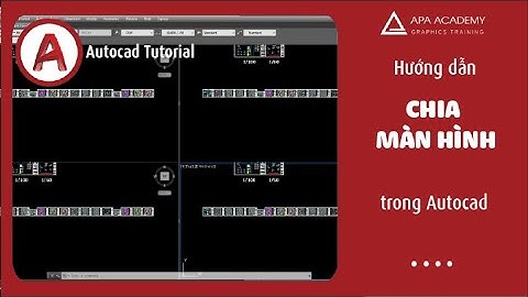 Cách chia màn hình trong AutoCAD | Autocad Tutorial