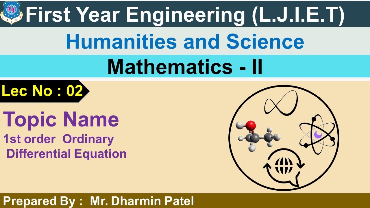 Lec-1 1st order Ordinary Differential Equation
