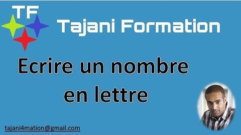 Nombre en lettres