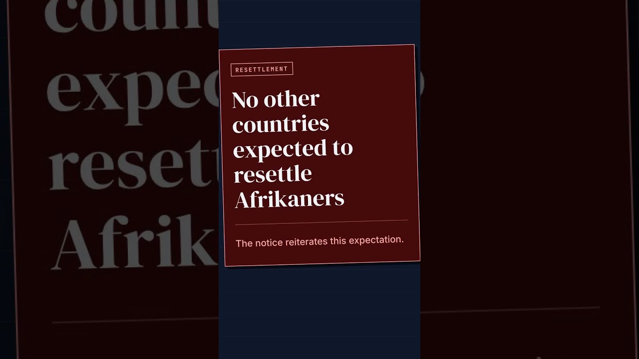 Trump Administration Plans to Admit 17,500 Refugees in 2027, Mainly White Afrikaners