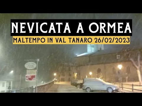 NEVE a ORMEA: bellissima nevicata del 26 febbraio 2023 in Val Tanaro