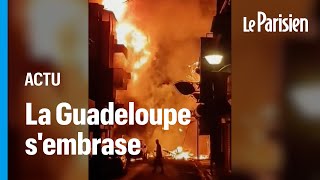 Incendies, pillages, affrontements... La Guadeloupe est placée sous couvre-feu