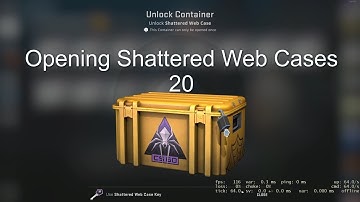 Opening Shattered Web Cases20 in CS-GO