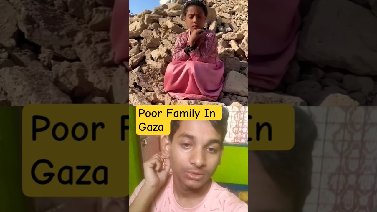 Poor Family In Gaza Palestine 