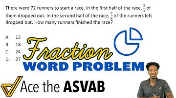 ASVAB Arithmetic Reasoning - Fraction Word Problem (Step-By-Step Walkthrough)