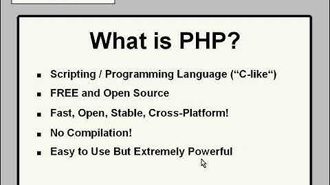01.   What is Php