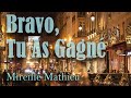 Рождественский Париж и Mireille Mathier с песней Bravo, Tu As Gagné