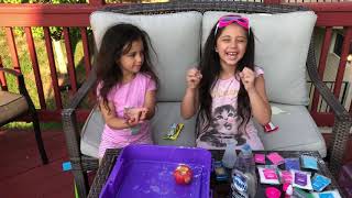 Science Experiment: Apple Volcano Experiment by The J sisters Channel