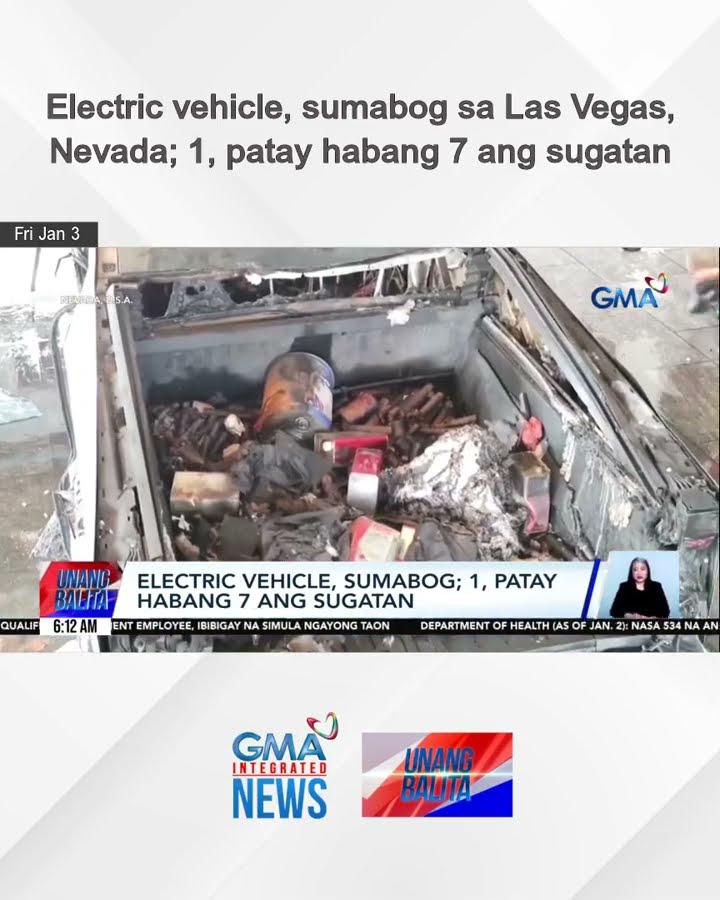 Electric vehicle, sumabog sa Las Vegas, Nevada; 1, patay habang 7 ang sugatan | Unang Balita