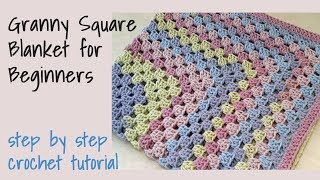 CROCHET: Granny Square Blanket for Beginners