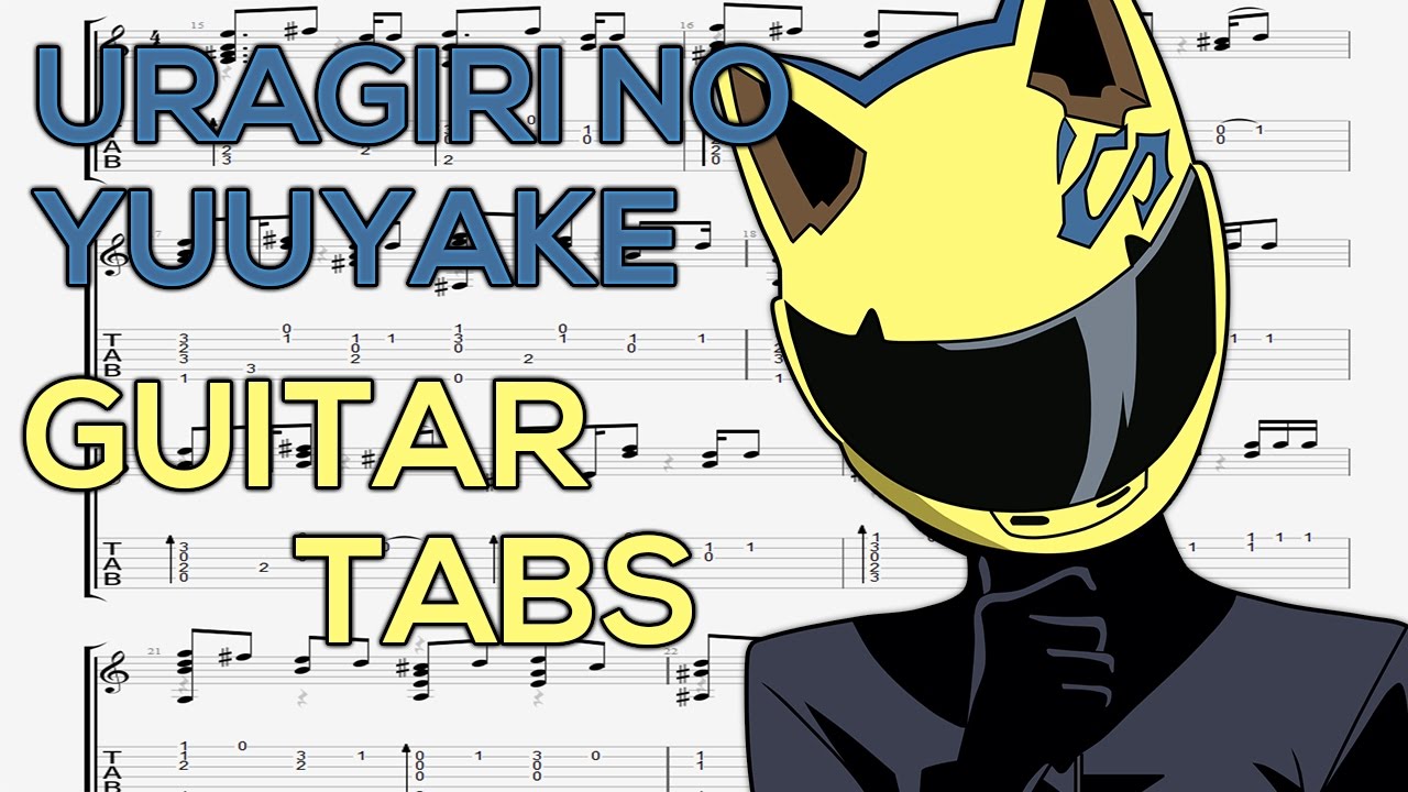 This Is A Uragiri No Yuuyake Guitar Lesson Durarara Opening 1 I Have Also Uploaded A Slow Tempo Guitar Lessons For Beginners Guitar Tutorial Guitar Lessons