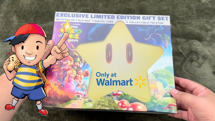 Super Mario Bros Movie Walmart Exclusive BluRay Limited Giftset Star Tin -  NEW⚡️