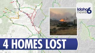 UPDATE: 4 homes burned in Big Grass Fire near Oregon-Idaho border