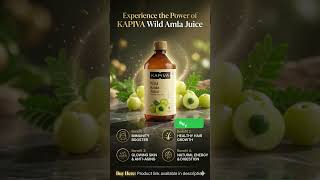 Kapiva Wild Amla Juice is rich in Vitamin C, immunity, digestion, hair growth, and glowing skin.