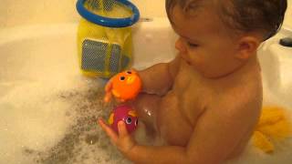 First Bubble Bath with Jacob - 14 Months