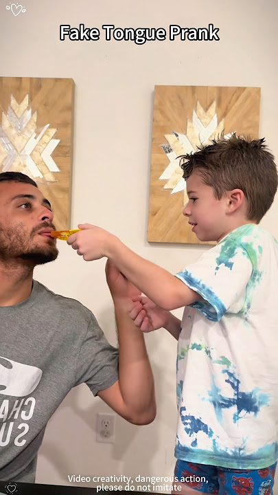 Fake tongue prank on kids 🤣 #funnykids #kidsoftiktok #kidsbelike #momsoftiktok #prank