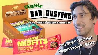 Vegan Bar Busters Ep 3: Misfits Protein Bar Review (Best Tasting Vegan Protein Bar?!)