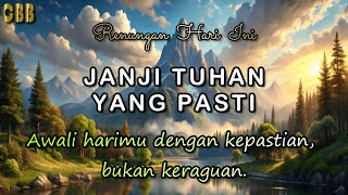 JANJI TUHAN yang PASTI - Renungan Hari Ini 20/11/25 - Kornelius Nugroho - CBB