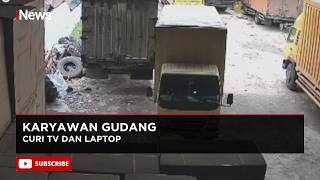 Karyawan Gudang Ekspedisi Curi TV 55 Inci dan Laptop