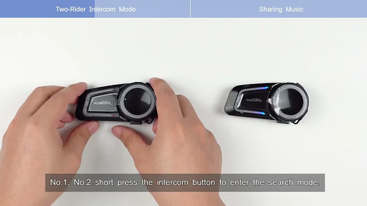 🎧 FX7 Bluetooth Intercom | Two-Person Connection & Music Sharing Guide