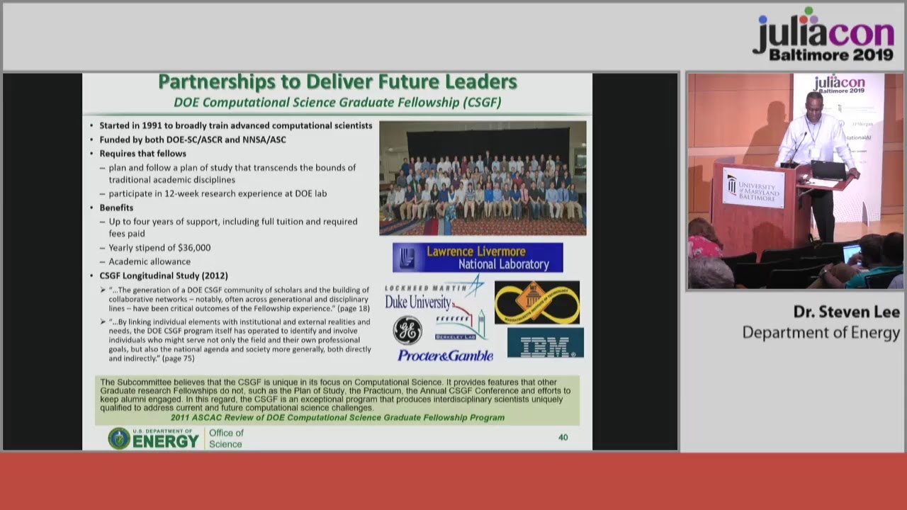 Keynote. Dr. Steven Lee | JuliaCon 2019