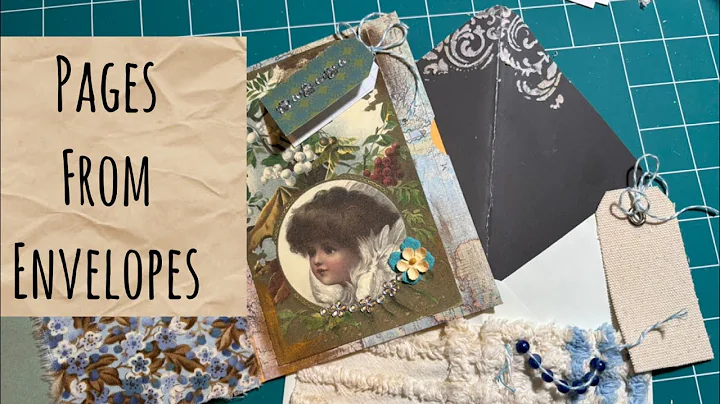Make junk journal pages out of envelopes! Easy, fast and fun 