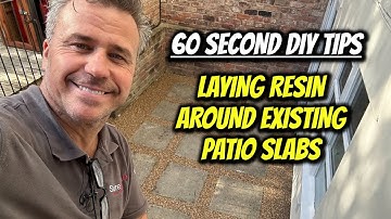 Laying Resin Around Existing Patio Slabs | 60 Second DIY Tips @SureSetResin