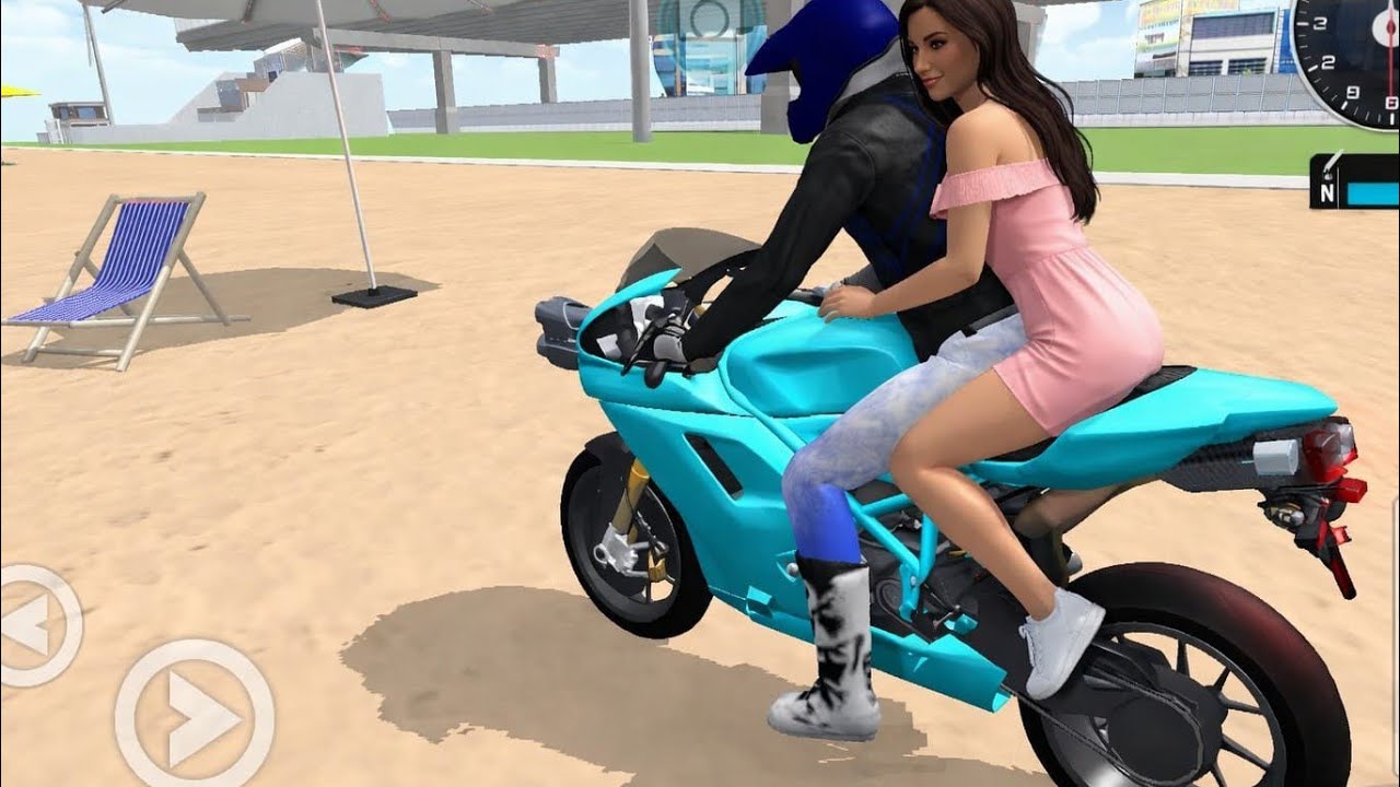 New Sky Honda 70 Racing Motor Bike In Riverbed 3D Driving Class Simulator #Emaan Gaming#