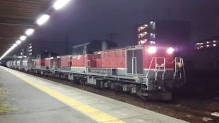 蟹江駅を発車する5283レ（DD51 1804+891）