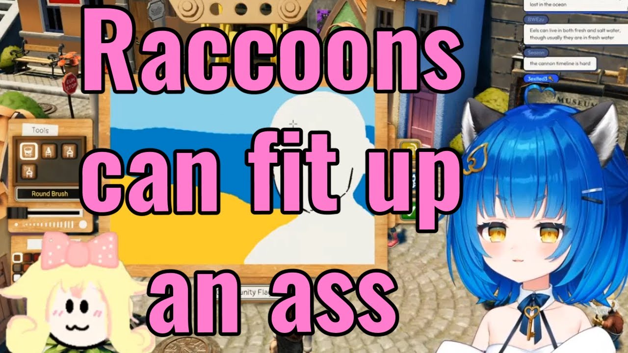 Poko teaching Momo how many racoons fit up an ass - YouTube
