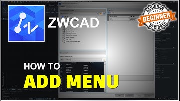 ZWCAD How To Add Menu Tutorial