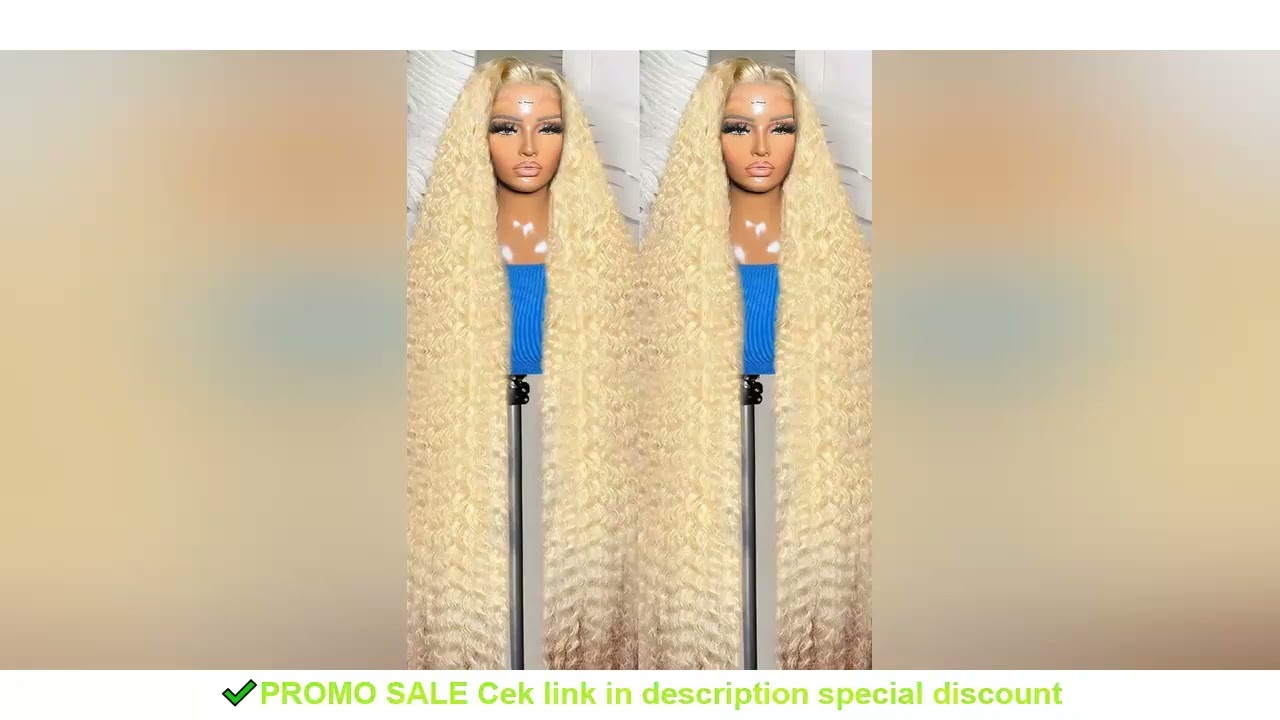 613 Curly Honey Blonde Lace Front Human Hair Wigs Loose Deep Wave 13x6 134 HD Water Wave Color Trans