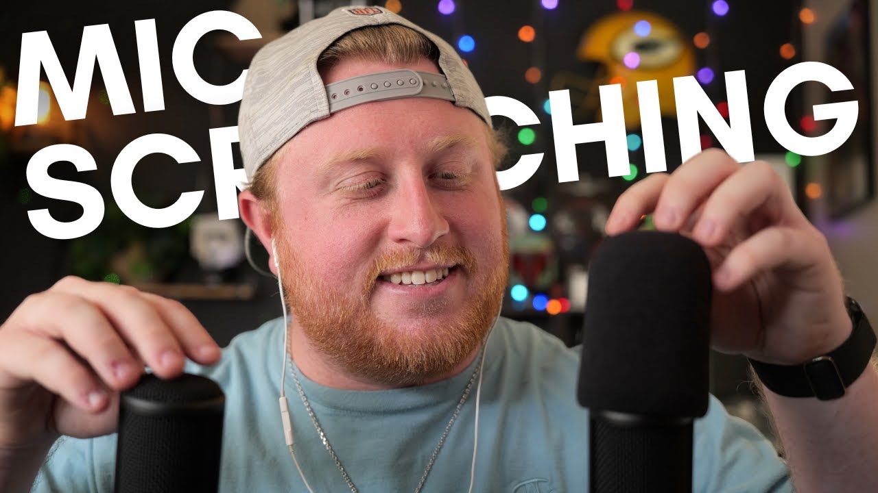ASMR - Fast and Aggressive Mic Scratching with Soft Spoken Rambles