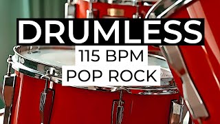 Rock Backing track for Drummers | Pop Rock 115 BPM Drumless