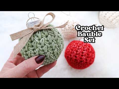 Left Handed Crochet: How To Crochet Christmas Baubles To Decorate Your Tree