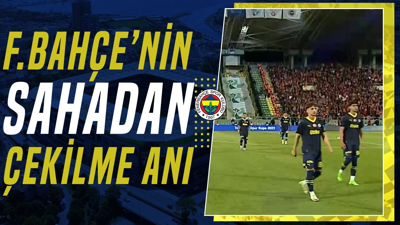 Fenerbahçe Takımı Sahadan Çekildi! (Turkcell Süper Kupa Finali)