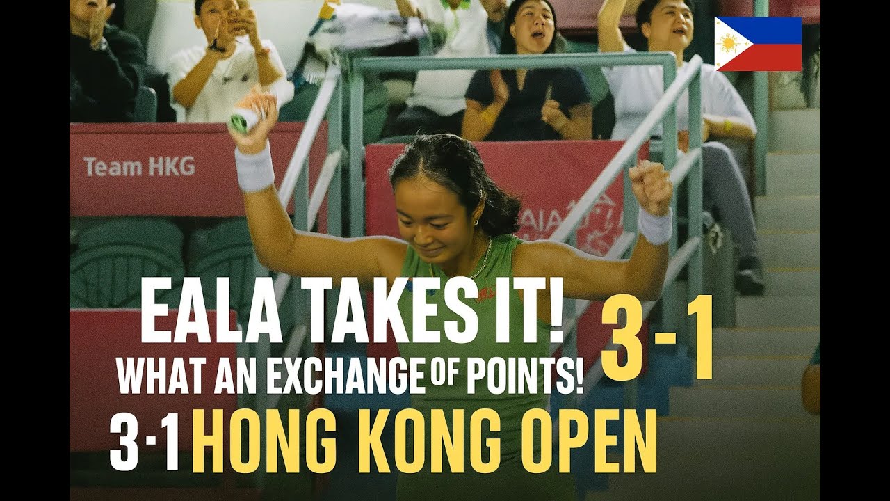 Alex Eala Takes 3-1 Lead vs Mboko 🎾 | Epic Rally in Hong Kong | WTA250