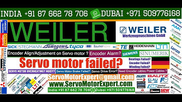 How to check Weiler CNC Siemens Repair Milling Heidenhain servo motor encoder Resolver Drive problem