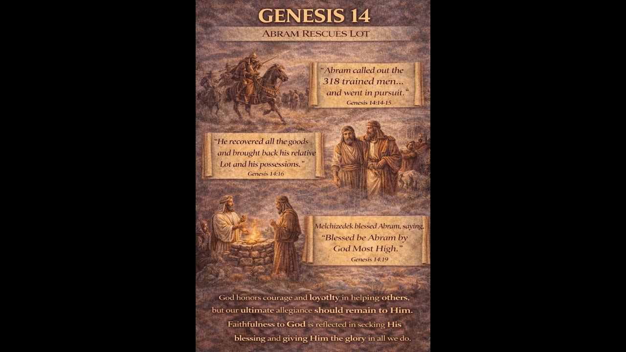 Bible in one year | Bible Reading | Genesis chapter 14 - YouTube