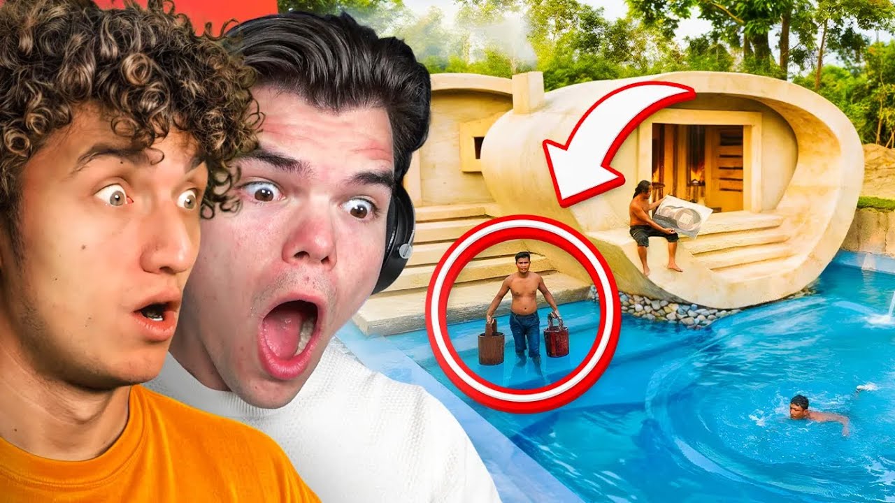 Reacting to Our DREAM Forest Pool House Build!