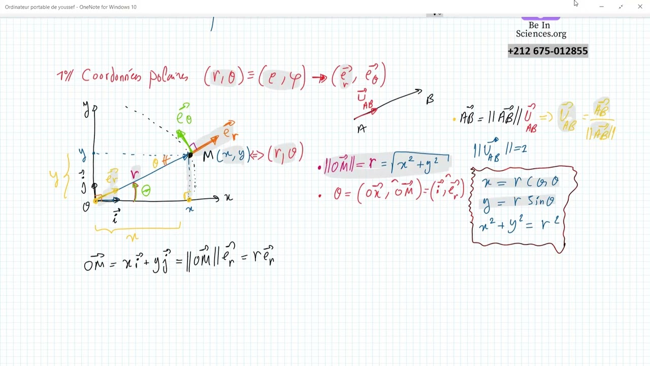 Physique 1 :électricité 1-électrostatique :séance 1 :Rappels mathématique -2022