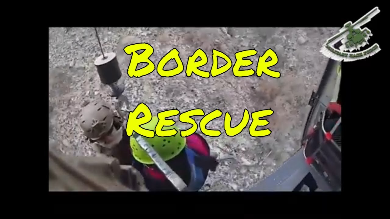 US Border Patrol Rescue injured woman Migrant with Helicopter - YouTube