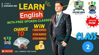 Capstone Spoken English Class 2 | Daily English Speaking Practice LIVE | ₹11,000 Prize #cesenglish
