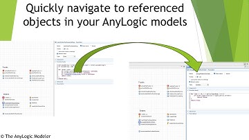 How to quickly navigate to referenced objects (functions or variables) inside your AnyLogic model