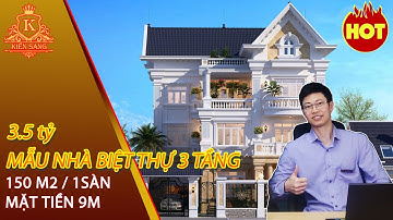 Mẫu thiết kế nhà biệt thự 3 tầng tân cổ điển đẹp tại Hải Dương | Kiến trúc sư Chu Minh Công